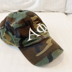 Camo Alpha Phi Sorority Baseball Hat